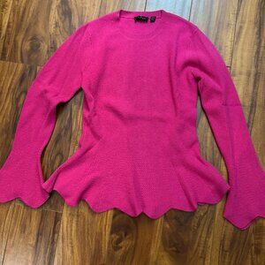 Ted Baker Cardigan Scalloped Sweater Size 1